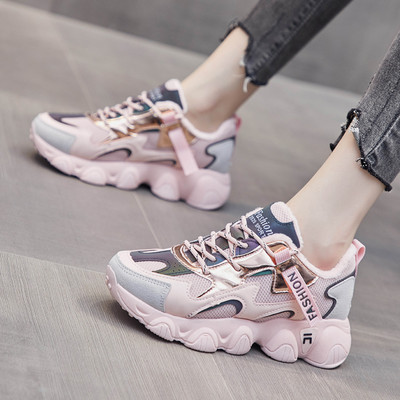 Adidasi eleganti de dama cu sireturi si plasa in doua modele