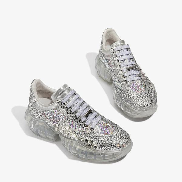 Elegantne ženske tenisice s ukrasnim kamenčićima i silikonskim potplatom