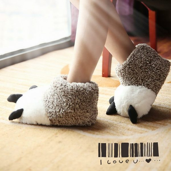 Papuče medvjeđe šape za žene