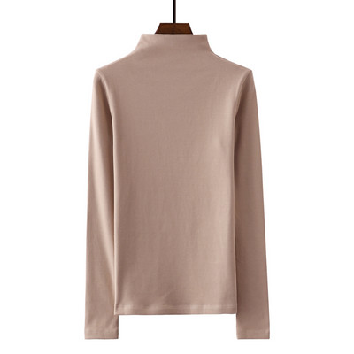 Polo de dama monocolor cu maneca lunga in doua modele - cu sau fara fusta moale