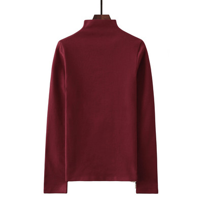 Polo de dama monocolor cu maneca lunga in doua modele - cu sau fara fusta moale