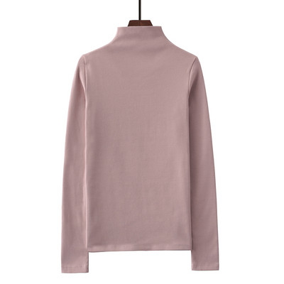 Polo de dama monocolor cu maneca lunga in doua modele - cu sau fara fusta moale