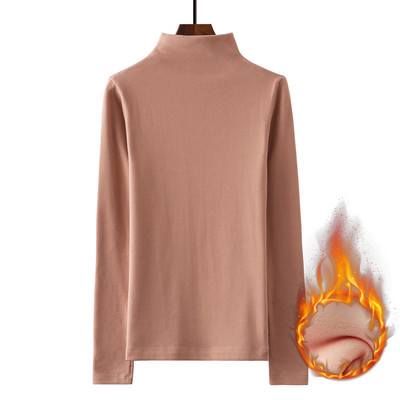 Polo de dama monocolor cu maneca lunga in doua modele - cu sau fara fusta moale