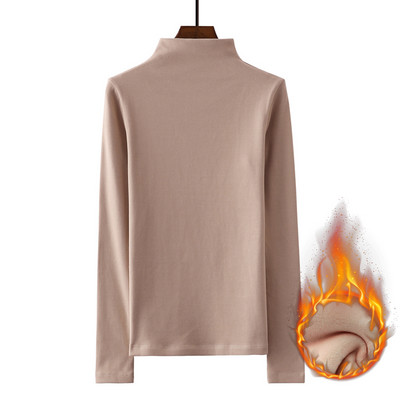 Polo de dama monocolor cu maneca lunga in doua modele - cu sau fara fusta moale