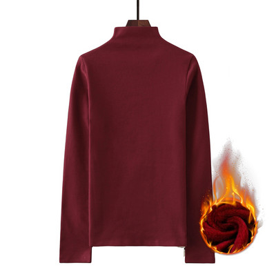 Polo de dama monocolor cu maneca lunga in doua modele - cu sau fara fusta moale