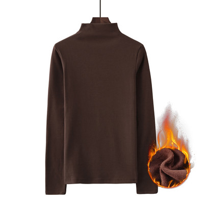 Polo de dama monocolor cu maneca lunga in doua modele - cu sau fara fusta moale