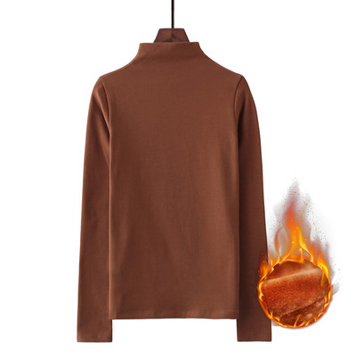 Polo de dama monocolor cu maneca lunga in doua modele - cu sau fara fusta moale