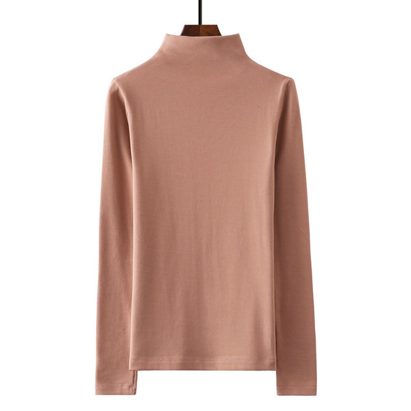 Polo de dama monocolor cu maneca lunga in doua modele - cu sau fara fusta moale