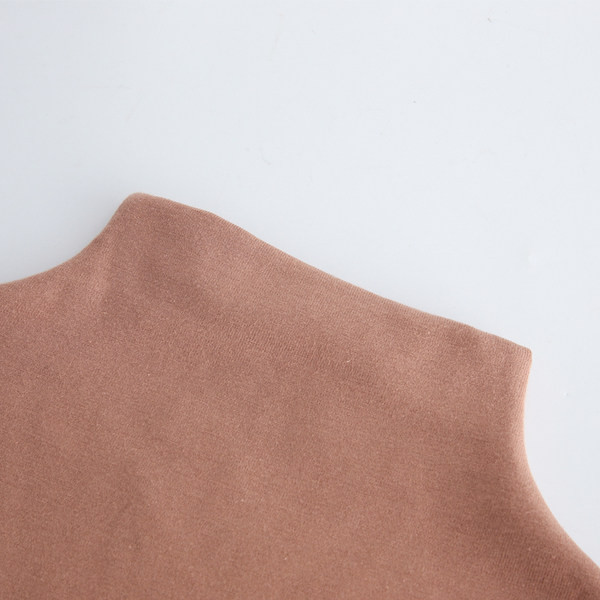 Polo de dama monocolor cu maneca lunga in doua modele - cu sau fara fusta moale