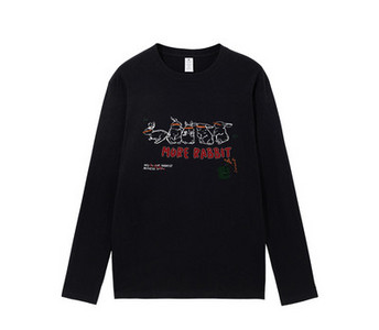 Bluză de damă sport-casual cu mâneci lungi și aplicație