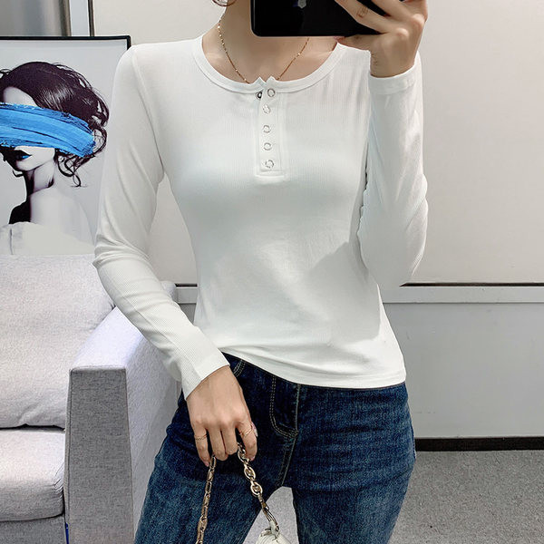 Ženska ležerna bluza s gumbima u tri boje