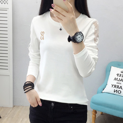 Ženska ležerna bluza s čipkom i vezom