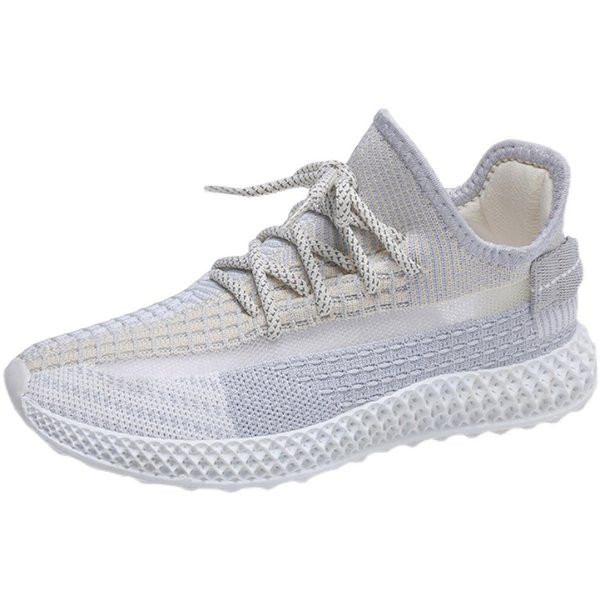 Ženske tekstilne tenisice s vezicama u sivoj boji