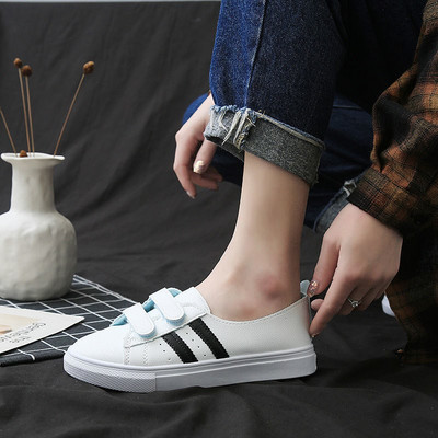 Ženske casual tenisice s ravnim potplatom i čičkom