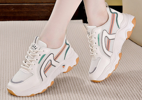 Ženske mrežaste tenisice u tri boje