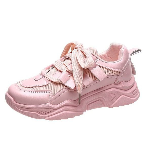 Adidași moderni de damă în alb și roz