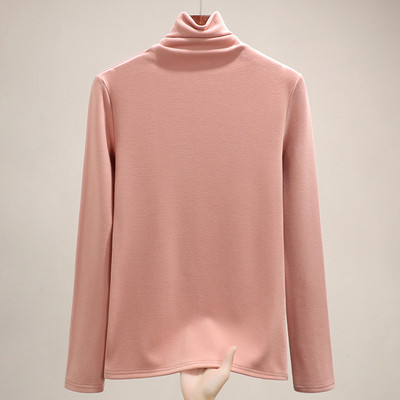 Polo de damă cu mâneci lungi și guler înalt