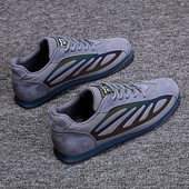 Muške tenisice od eko brušene kože - prozračne