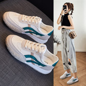 Ženske tenisice jednobojni model s rubovima i vezicama