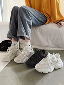 Casual γυναικεία sneakers με χοντρή σόλα σε τρία χρώματα
