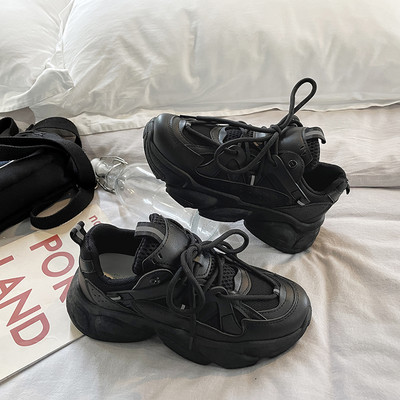 Casual γυναικεία sneakers με χοντρή σόλα σε τρία χρώματα