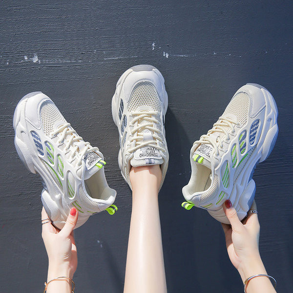 Ženske aktualne tenisice s grubim potplatom i mrežicom