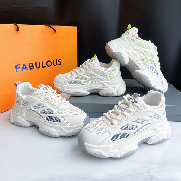 Ženske aktualne tenisice s grubim potplatom i mrežicom