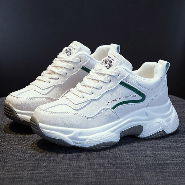 Ženske tenisice na visoku petu sa natpisom