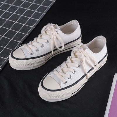 Ležerne ženske tekstilne tenisice s ravnim potplatom