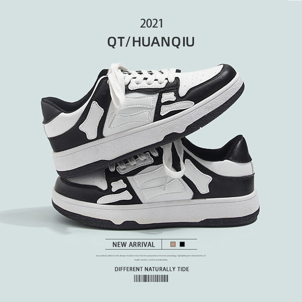 Ženske casual tenisice od umjetne kože - dvije boje