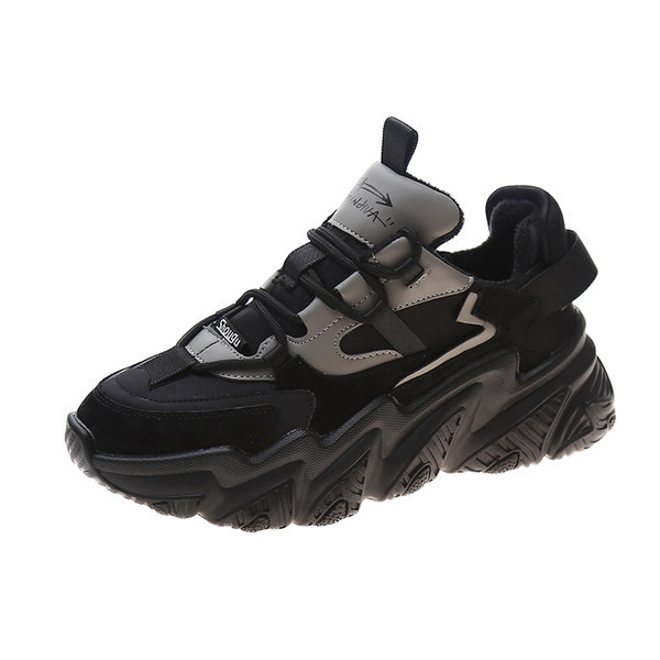 Kahes värvitoonis paksu tallaga vabaaja naiste tossud