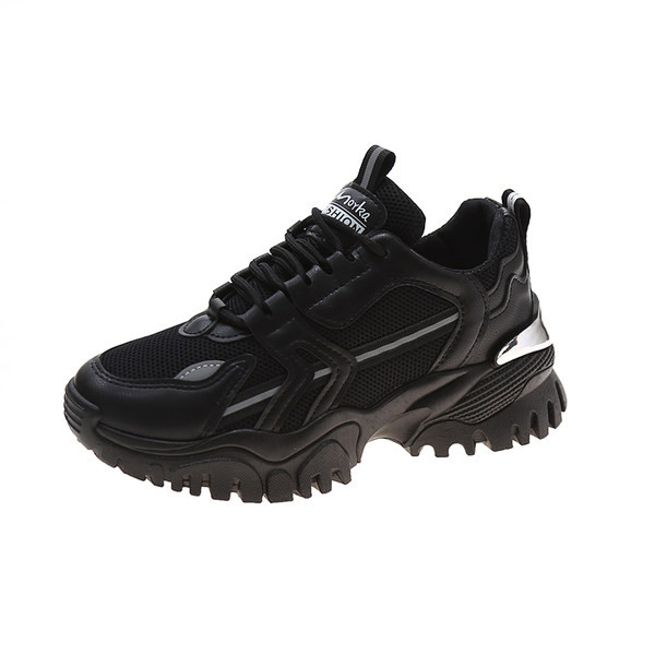 Ženske tenisice sa vezicama i grubim đonom u tri boje