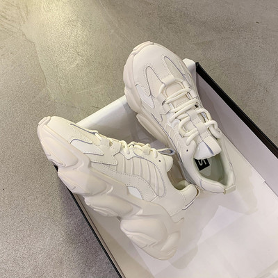 Ležerne ženske tenisice s vezicama jednobojni model