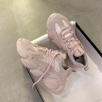 Ležerne ženske tenisice s vezicama jednobojni model