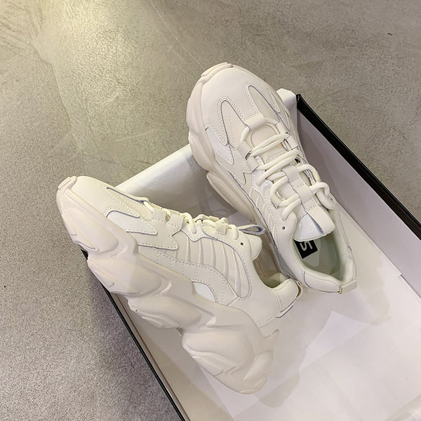 Ležerne ženske tenisice s vezicama jednobojni model