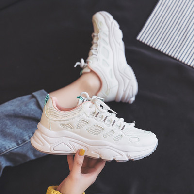 Moderne ženske tenisice sa vezicama u tri boje