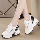 Ženske mrežaste tenisice s vezicama i visokim potplatom