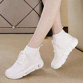 Adidași de damă moderni tip șosetă cu șireturi