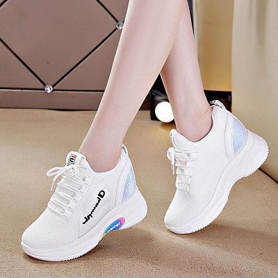 Naiste kõrge tallaga tossud - valge ja must