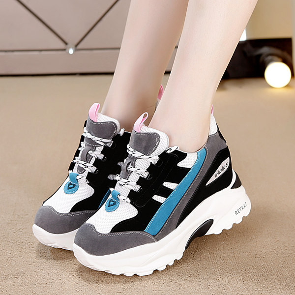 Moderne ženske platform tenisice s vezicama