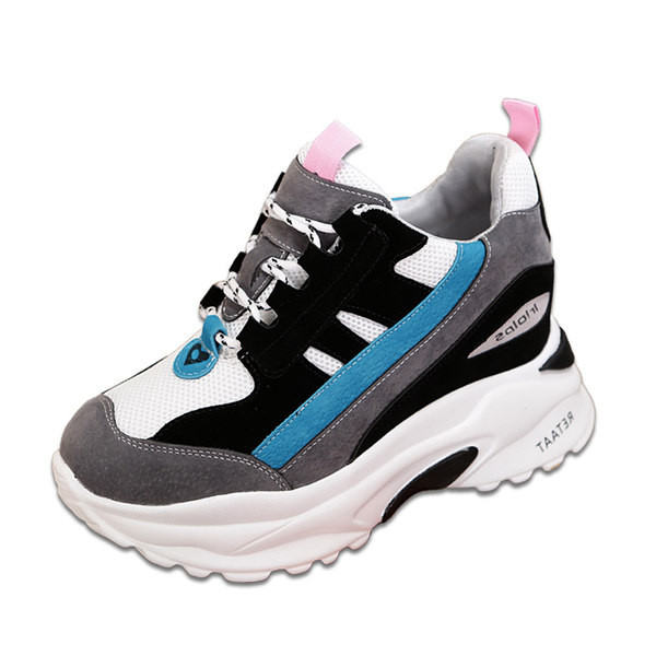 Moderne ženske platform tenisice s vezicama