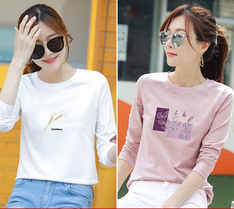 Komplet ženske bluze s printom i dugim rukavima