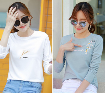 Komplet ženske bluze s printom i dugim rukavima