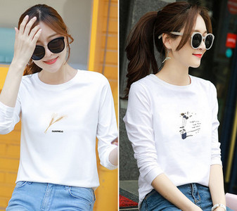 Komplet ženske bluze s printom i dugim rukavima