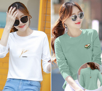 Komplet ženske bluze s printom i dugim rukavima