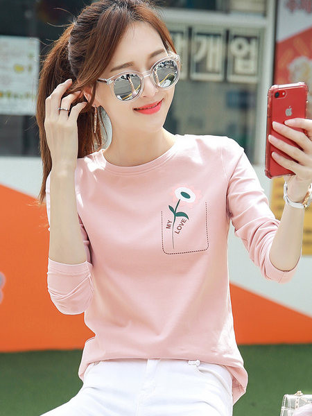 Komplet ženske bluze s printom i dugim rukavima