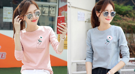 Komplet dvije ženske bluze s dugim rukavima