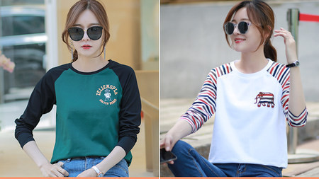 Komplet dvije ženske bluze s dugim rukavima