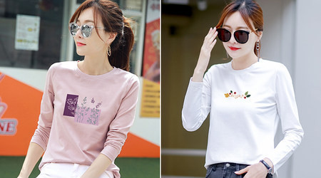 Ikdienas sieviešu blūze ar svītrainām piedurknēm