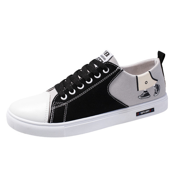 Aplikatsiooniga lõuendist meeste tossud